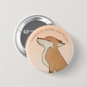 Raposa Pequeno Príncipe Ronde Button 5,7 Cm (Voorkant /achterkant)