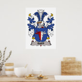 Rapp Familie Crest Poster (Keuken)