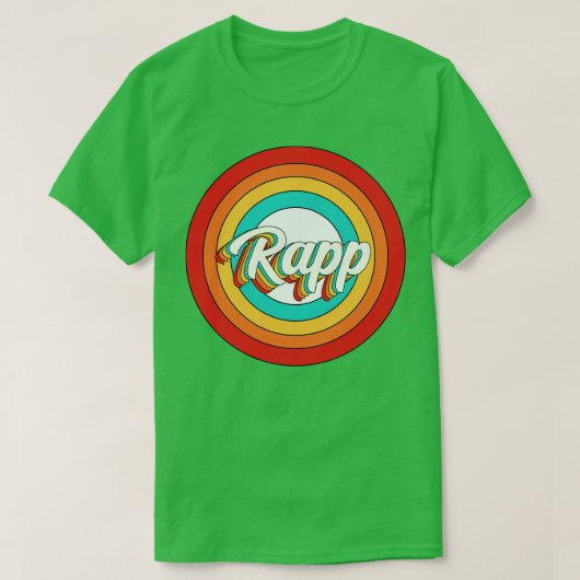 Rapp Naam Shirt Rapp Circle (Design voorkant)