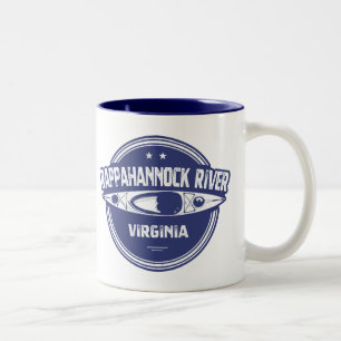 Rappahannock River, Virginia Tweekleurige Koffiemok