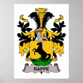 Rappe Family Crest Poster (Voorkant)