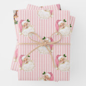  rappelband voor kerstman en rendier inpakpapier vel (In situ)