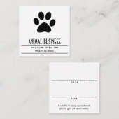 rappelherinnering afsprakenkaartje (Voorkant / Achterkant)