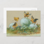  rappelkippen met een retro briefkaart (Voorkant / Achterkant)