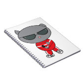 Rapper Cat in het pak Notitieboek (Rechterzijde)