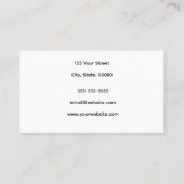 Rapper Cat muzikant personaliseren Visitekaartje (Achterkant)