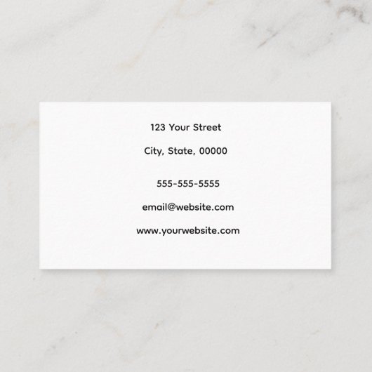 Rapper Cat muzikant personaliseren Visitekaartje (Achterkant)