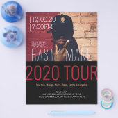 Rapper Concertband Muziek Tournee Flyer (Enkel)