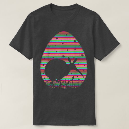  rapper-eitje-rooster Kiwi-vogelpaasje T-shirt (Design voorkant)