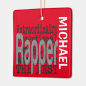 Rapper Extraordinaire CUSTOM Keramisch Ornament (Links)