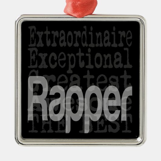 Rapper Extraordinaire Metal Ornament (Voorkant)