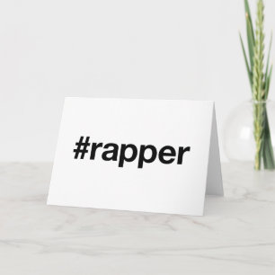 RAPPER Hashtag Kaart