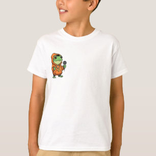 Rapper Kikker met Microfoon Kinderen T-shirt