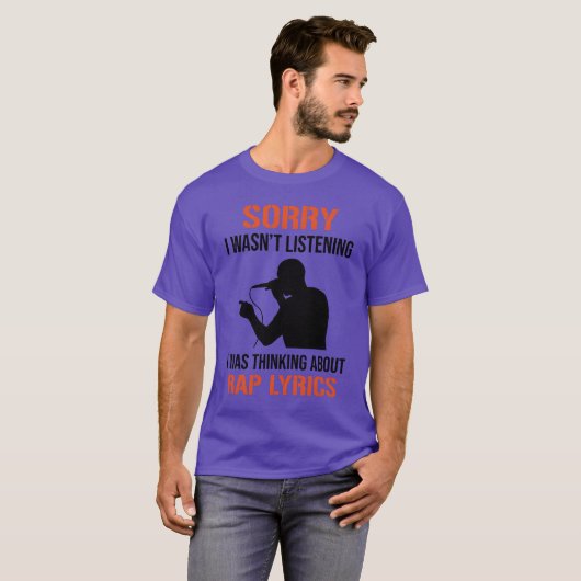 Rapper MC Hip Hop Rap Lyrics Freestyle Quote frien T-shirt (Voorkant volledig)