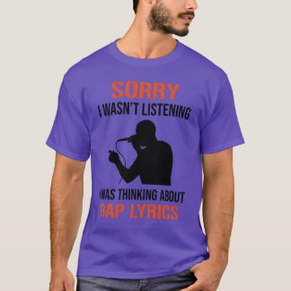 Rapper MC Hip Hop Rap Tekst Freestyle Citaat vrien T-shirt