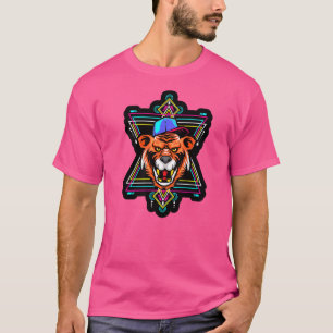 Rapper Tiger Sacred Geometry Fractal Patronen Good T-shirt