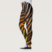 Rappert SpaceTime Stripes - Geel/Oranje/wit Leggings (Links)