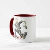 Rapping Skeleton Halloween - Spooky Dancing Vibes Mok (Voorkant links)