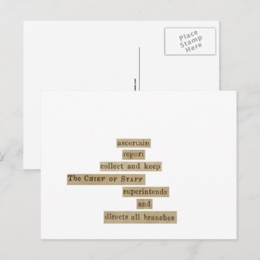 rapport briefkaart (Voorkant / Achterkant)