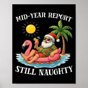 Rapport halverwege het jaar Toch ondeugende kerst Poster
