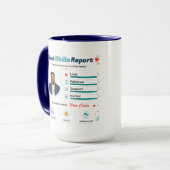 Rapport Vader Vaardigheden Beste Vader Waardering Mok (Voorkant links)
