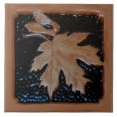 Rapporteur voor advies: Maple leaf Tegel Espresso  Tegeltje (Voorkant)