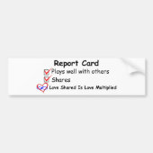 Rapportkaart Bumpersticker (Voorkant)