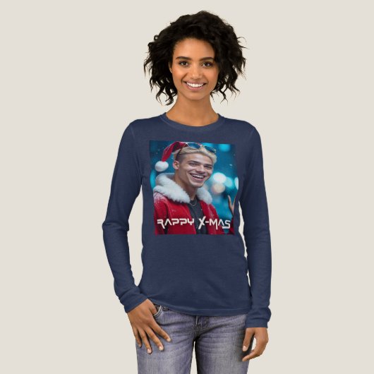 RAPPY KERST Tri-Blend SHIRT (Voorkant)