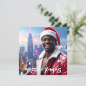 RAPPY KERSTFEEST FEESTDAGENKAART (Staand voorkant)