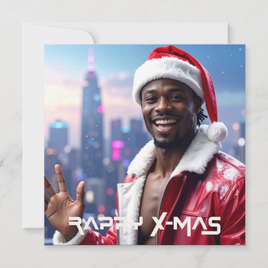 RAPPY KERSTFEEST FEESTDAGENKAART (Voorkant)