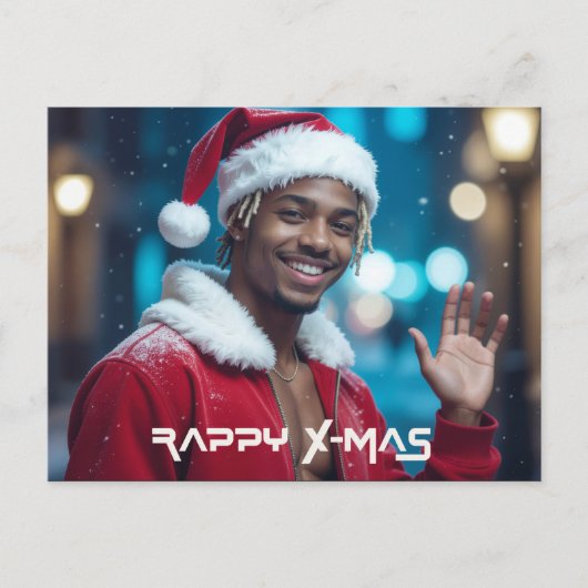 RAPPY KERSTFEEST FEESTDAGENKAART (Voorkant)