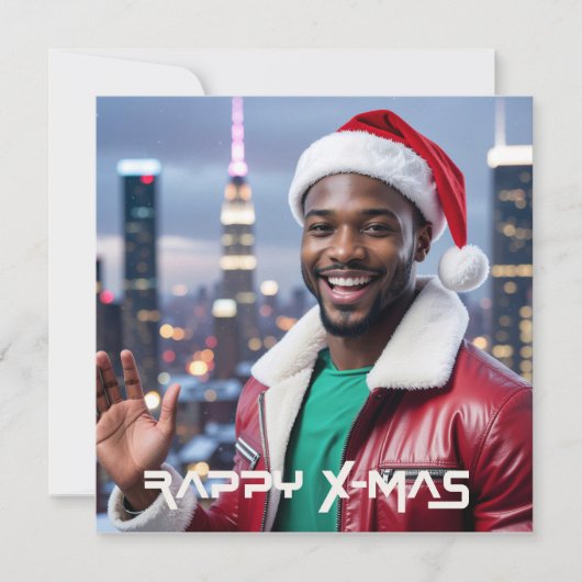 RAPPY KERSTFEEST FEESTDAGENKAART (Voorkant)