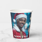 RAPPY KERSTFEEST PAPIEREN BEKERS (Achterkant)