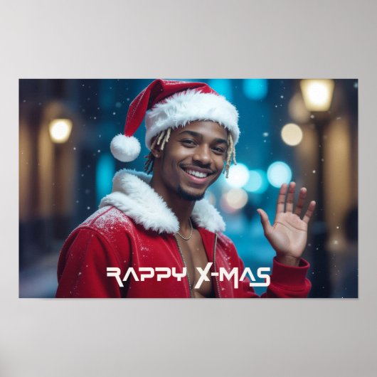RAPPY KERSTFEEST POSTER (Voorkant)