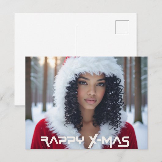 RAPPY X-MAS BRIEFKAART (Voorkant / Achterkant)