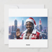 RAPPY X-MAS FEESTDAGENKAART (Achterkant)