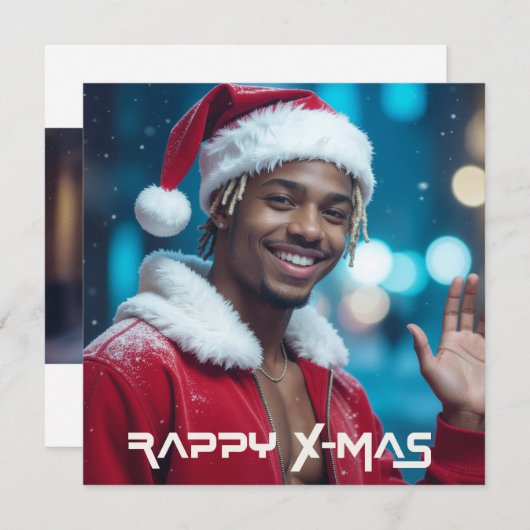 RAPPY X-MAS FEESTDAGENKAART (Voorkant / Achterkant)