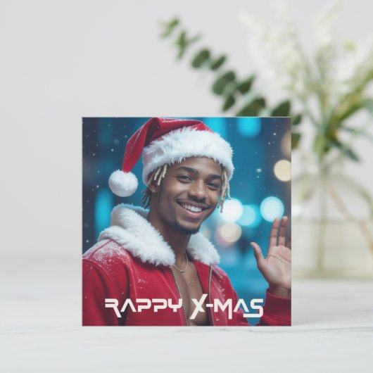 RAPPY X-MAS FEESTDAGENKAART (Staand voorkant)