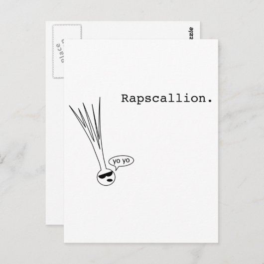 rapscallion briefkaart (Voorkant / Achterkant)