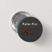 Raptor 1 3D Ronde Button 3,2 Cm (Voorkant /achterkant)