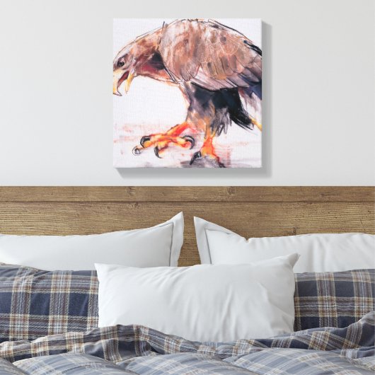 Raptor 2001 canvas afdruk (Insitu (Slaapkamer))