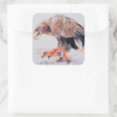 Raptor 2001 vierkante sticker (Tas)