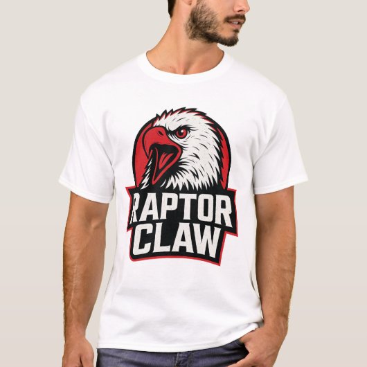 Raptor Claw - Fierce Predator Embleem T-shirt (Voorkant)