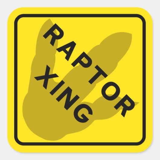Raptor Crossing Sticker (Voorkant)