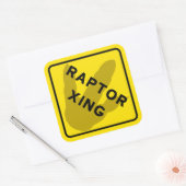Raptor Crossing Sticker (Envelop)