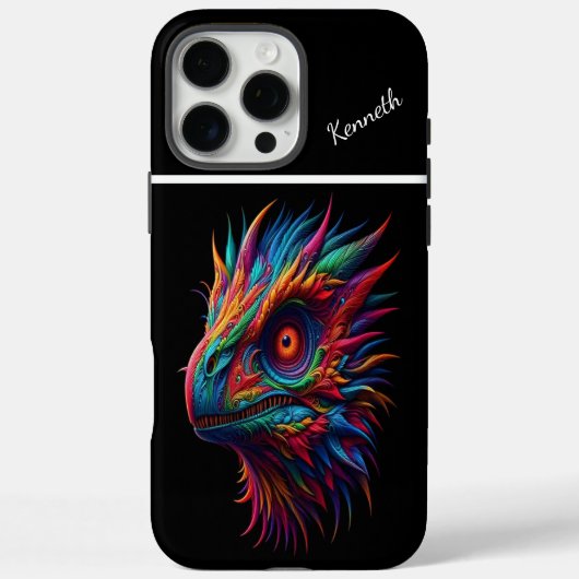 Raptor De Rainbow Dragon's blik Case-Mate iPhone Case (Achterkant)