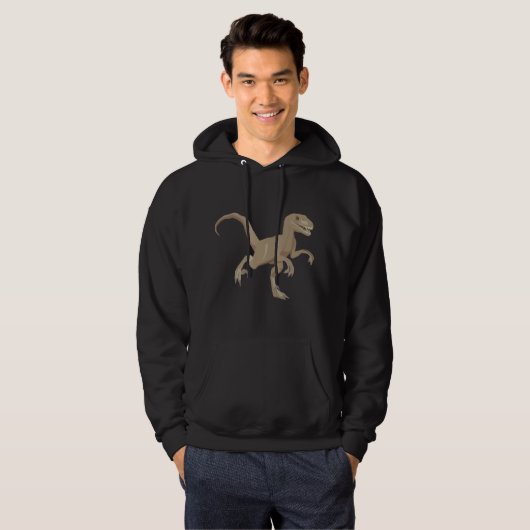 Raptor Dinosaur Hoodie (Voorkant volledig)