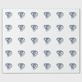 Raptor dinosaur infant newborn boy girl cadeaupapier (Vlak)