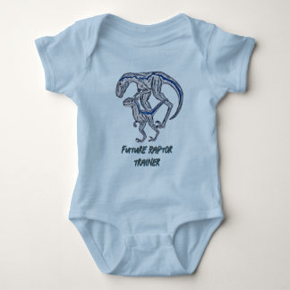 Raptor dinosaurus Baby Jongen Meisje Blauw Zuigeli Romper