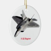Raptor F-22 Keramisch Ornament (Rechts)